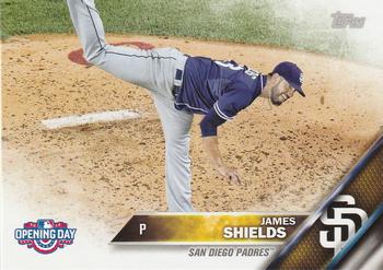 2016 Topps Opening Day #OD-14 James Shields Front