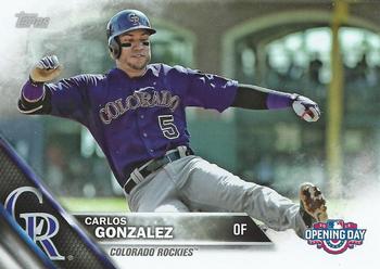 2016 Topps Opening Day #OD-152 Carlos Gonzalez Front