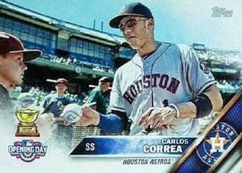 2016 Topps Opening Day #OD-58 Carlos Correa Front
