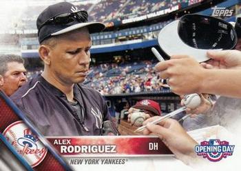 2016 Topps Opening Day #OD-28 Alex Rodriguez Front