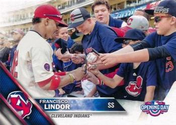 2016 Topps Opening Day #OD-110 Francisco Lindor Front