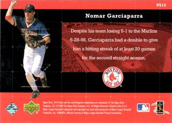 1999 SPx - Premier Stars #PS16 Nomar Garciaparra  Back