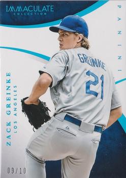 2015 Panini Immaculate Collection - Blue #62 Zack Greinke Front