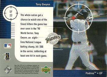 1999 SPx - Star Focus #SF22 Tony Gwynn  Back