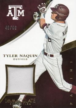 2015 Panini Immaculate Collection - Collegiate Materials #4 Tyler Naquin Front
