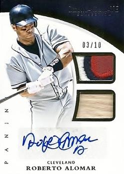 2015 Panini Immaculate Collection - Immaculate Auto Dual Materials #11 Roberto Alomar Front