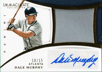 2015 Panini Immaculate Collection - Immaculate Auto Jumbo Materials #3 Dale Murphy Front