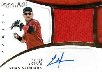 2015 Panini Immaculate Collection - Immaculate Auto Jumbo Materials #10 Yoan Moncada Front