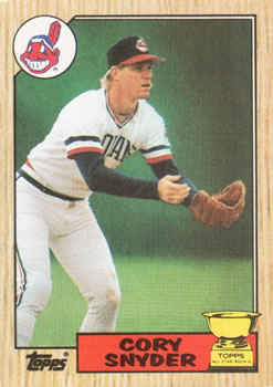1987 Topps #192 Cory Snyder Front
