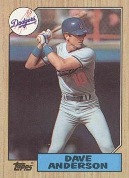 1987 Topps #73 Dave Anderson Front
