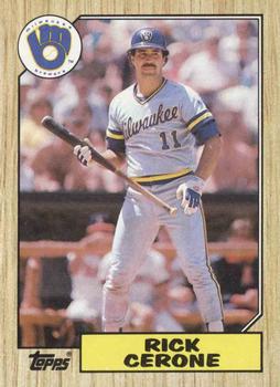 1987 Topps #129 Rick Cerone Front