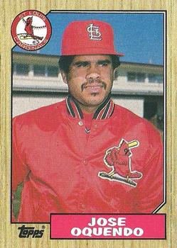 1987 Topps #133 Jose Oquendo Front