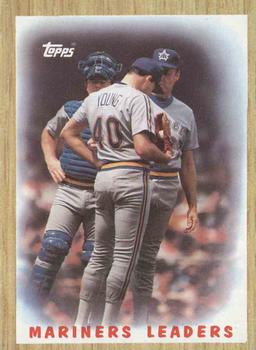 1987 Topps #156 Mariners Leaders Front