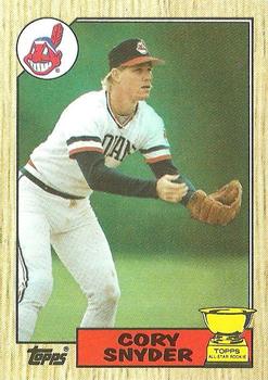 1987 Topps #192 Cory Snyder Front