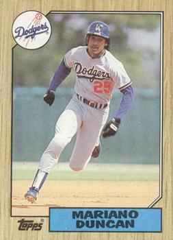 1987 Topps #199 Mariano Duncan Front