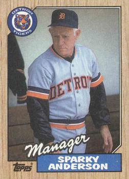 1987 Topps #218 Sparky Anderson Front