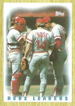 1987 Topps #281 Reds Leaders Front