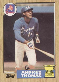 1987 Topps #296 Andres Thomas Front