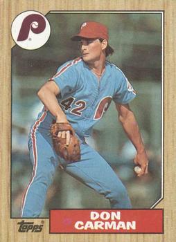 1987 Topps #355 Don Carman Front