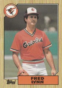 1987 Topps #370 Fred Lynn Front
