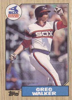 1987 Topps #397 Greg Walker Front