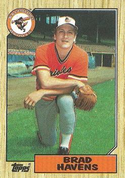 1987 Topps #398 Brad Havens Front