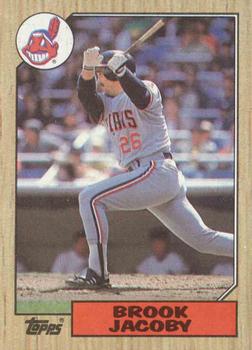 1987 Topps #405 Brook Jacoby Front