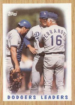 1987 Topps #431 Dodgers Leaders Front