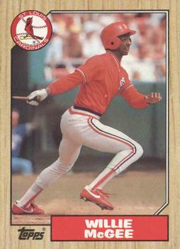 1987 Topps #440 Willie McGee Front