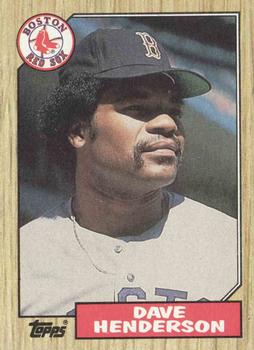 1987 Topps #452 Dave Henderson Front