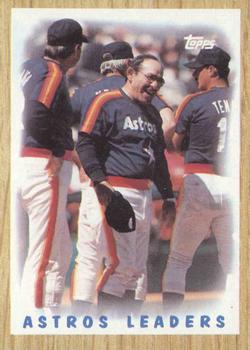 1987 Topps #531 Astros Leaders Front