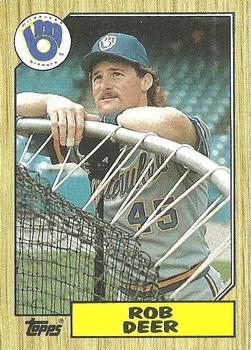 1987 Topps #547 Rob Deer Front