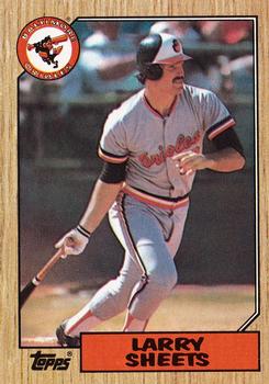 1987 Topps #552 Larry Sheets Front