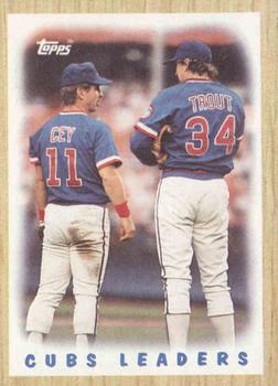1987 Topps #581 Cubs Leaders Front