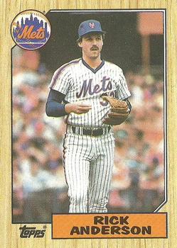 1987 Topps #594 Rick Anderson Front