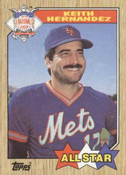 1987 Topps #595 Keith Hernandez Front