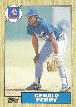 1987 Topps #639 Gerald Perry Front