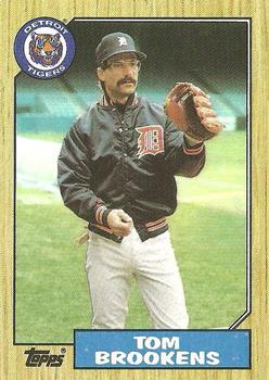 1987 Topps #713 Tom Brookens Front