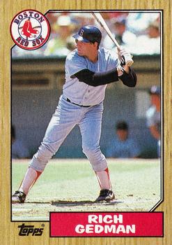 1987 Topps #740 Rich Gedman Front