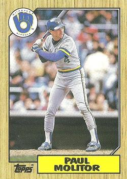 1987 Topps #741 Paul Molitor Front