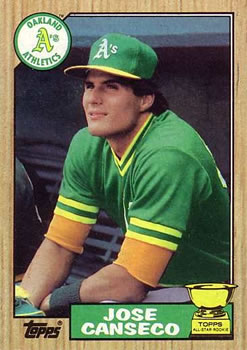 1987 Topps #620 Jose Canseco Front