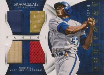 2015 Panini Immaculate Collection - Immaculate Equipment #9 Vladimir Guerrero Front