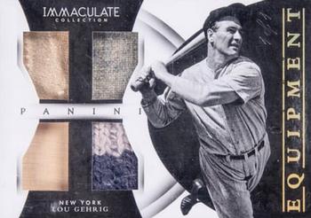 2015 Panini Immaculate Collection - Immaculate Equipment Prime #1 Lou Gehrig Front