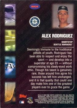 1999 Stadium Club - Never Compromise #NC6 Alex Rodriguez  Back