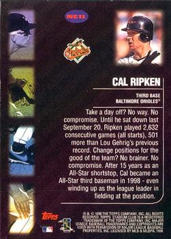 1999 Stadium Club - Never Compromise #NC11 Cal Ripken Jr.  Back
