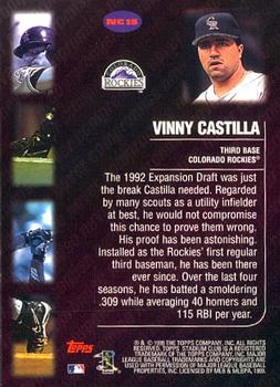 1999 Stadium Club - Never Compromise #NC15 Vinny Castilla  Back