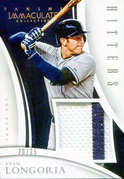 2015 Panini Immaculate Collection - Immaculate Hitters Prime #19 Evan Longoria Front