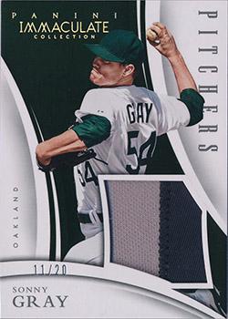 2015 Panini Immaculate Collection - Immaculate Pitchers Prime #12 Sonny Gray Front