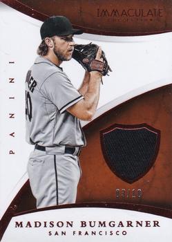 2015 Panini Immaculate Collection - Immaculate Swatches Prime #32 Madison Bumgarner Front