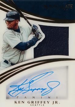 2015 Panini Immaculate Collection - Shadowbox Material Signatures #25 Ken Griffey Jr. Front